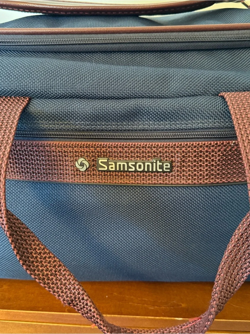 Vintage Samsonite Silhouette 4 Duffel Bag Blue Overnight Carry On Weekender 1987